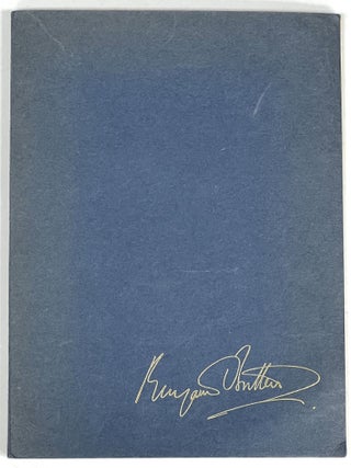 BENJAMIN BRITTEN. A Complete Catalogue of His Works.