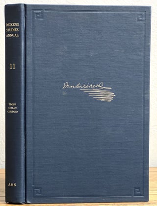 Item #11853.1 DICKENS STUDIES ANNUAL. Essays on Victorian Fiction. Volume 11. Charles. 1812 -...