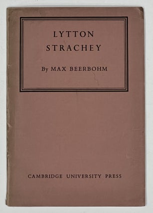 Item #17319.1 LYTTON STRACHEY. The Rede Lecture 1943. Lytton - Subject. Beerbohm Strachey, Max,...