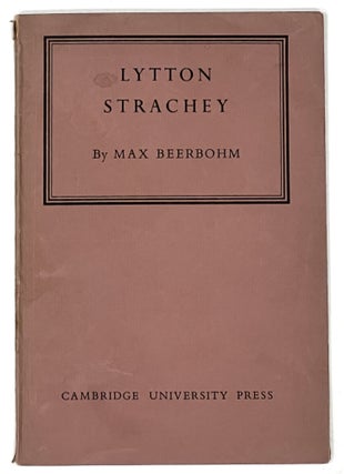 Item #17319 LYTTON STRACHEY. The Rede Lecture 1943. Lytton - Subject. Beerbohm Strachey, Max,...