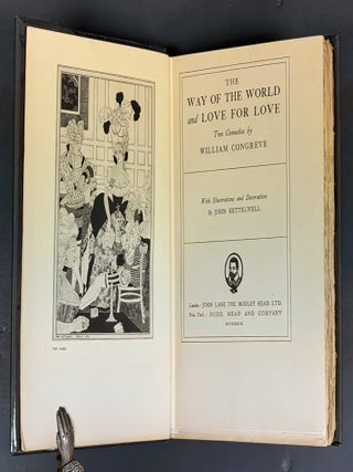 Item #19400 The WAY Of The WORLD And LOVE For LOVE. Two Comedies. William Congreve