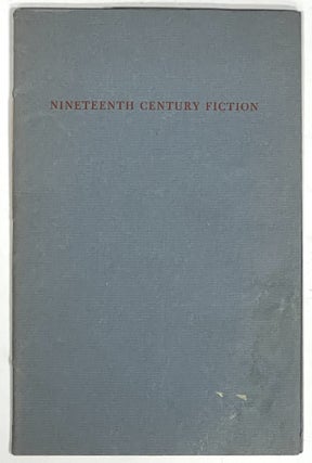 Item #20999 NINETEENTH CENTURY FICTION: Principally "Three Deckers." Exhibition Catalogue -...