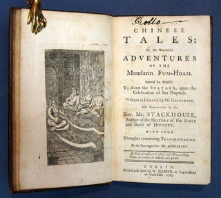 Item #25986 CHINESE TALES: Or, The Wonderful Adventures of the Mandarin Fum-Hoam. Related by...