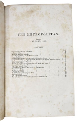 The METROPOLITAN MAGAZINE. 1836.