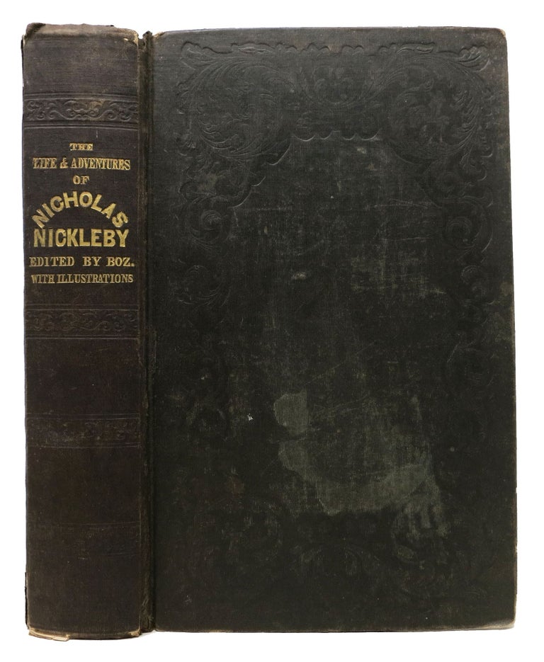 Item #27558 The LIFE And ADVENTURES Of NICHOLAS NICKLEBY. With Illustrations by "Phiz". Two Volumes in One. Charles Dickens, 1812 - 1870.