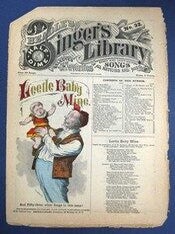 Item #28070 "LEETLE BABY MINE". Beadle's Half-Dime Singer's Library. No. 32. Songster / 19th C....