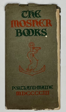 Item #29178 The MOSHER BOOKS. 1903. Trade Catalogue