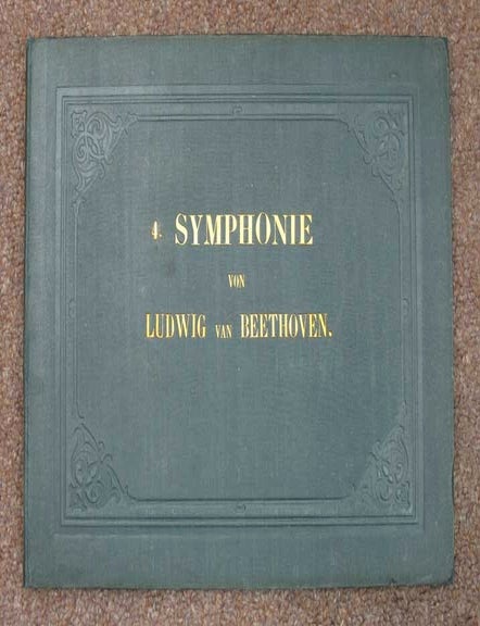 Item #29257 QUATRIEME SYMPHONIE Composee Par Louis van Beethoven. Op. 60. Arrangement pour le Piano a Quatre Mains. Musical Score, Ludwig van Beethoven.