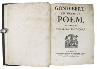 GONDIBERT: An Heroick Poem.