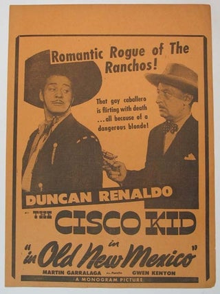 Item #30985 In OLD NEW MEXICO. Romantic Rogue of the Ranchos! That gay caballero is flirting...