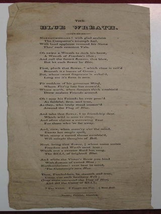 Item #31106 The BLUE WREATH. Provincial Printing, Anonymous