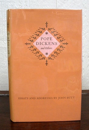 Item #3263 POPE, DICKENS and Others. Essays and Addresses. Charles - Subject. Butt Dickens,...
