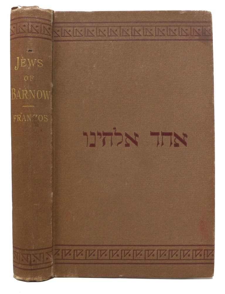 The JEWS Of BARNOW. Stories. Translated from the German | Karl Emil ...