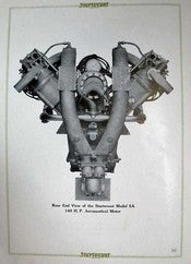 Item #32826 STURTEVANT AERONAUTICAL MOTORS. Model 5A. Type 8. 140 H. P. Sturtevant Engineering Series. Bulletin No. 229. August, 1916. Aviation Trade Catalogue.