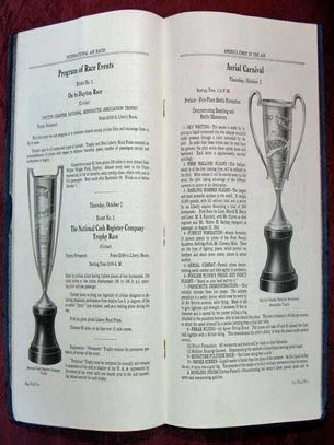 Item #32836 A BROCHURE On AVIATION And The CITY Of DAYTON And Official Souvenir Program...