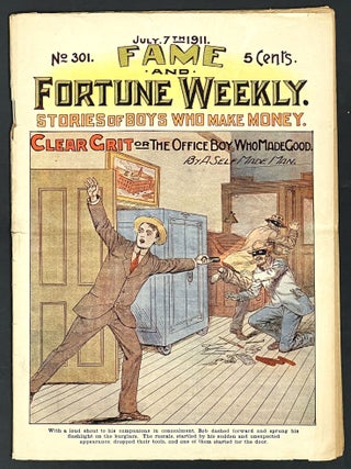 Item #32842 CLEAR GRIT or The Office Boy Who Made Good. Fame and Fortune Weekly. Stories of...