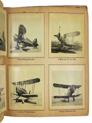 The AMERICAN AIRCRAFT ALBUM. "A Hobby for the Airminded". Contains Spaces for 360 "Plane Pix" ... With Complete Information on Each Type of Plane in the Series. This Collection Consists of the Most Popular Sport, Racing, Transport, Army, Navy, Marine and Coast Guard Type of Airplanes Built in the U.S.A.