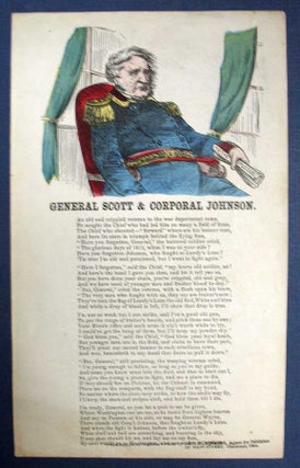 Item #33148 GENERAL SCOTT & CORPORAL JOHNSON. Civil War Song Sheet