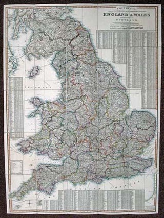 CRUCHLEY'S IMPROVED GEOGRAPHIC COMPANION THROUGHOUT ENGLAND & WALES Including Part of SCOTLAND.