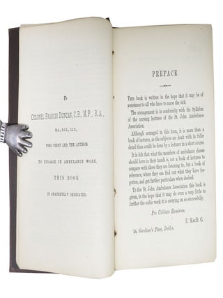 HINTS And HELPS For HOME NURSING And HYGIENE. A Handbook for All Who Have to Do with Sickness; Arranged According to the Syllabus of the Second (or Nursing) Course of Lectures. With the Addition of a Chapter on the Application of the Roller Bandage, By R. J. Collie. St. John Ambulance Association.