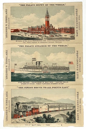 Item #33509 The GREAT PROVIDENCE LINE. Between New York & Boston. Advertising Pamphlet - 3...