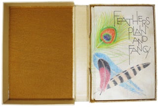 Item #34184 FEATHERS Plain and Fancy. Custom Fine Binding, Hilda. While Simon, Garth - Binder