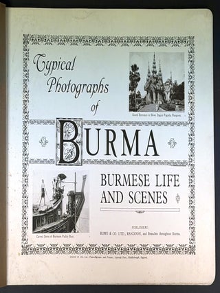 TYPICAL PHOTOGRAPHS Of BURMA