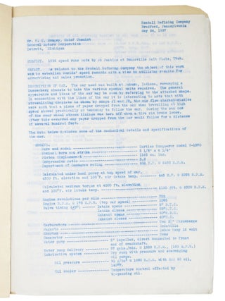 1936 BONNEVILLE SALT FLATS SPEED RUNS, Report of.