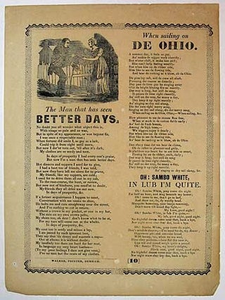 Item #35583 THAT MAN HAS SEEN BETTER DAYS. / WHEN SAILING On DE OHIO. / OH: SAMBO WHITE, In...