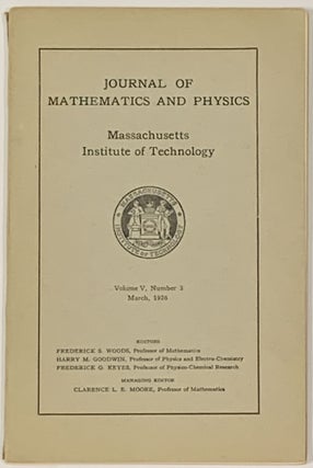 Item #35604 "The Harmonic Analysis of Irregural Motion" [as published in] JOURNAL Of MATHEMATICS...