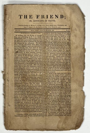 Item #35811.5 The FRIEND; or, Advocate of Truth. Fourth Month, 1831. Vol. IV. No. 4. Quaker...