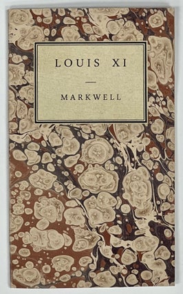 Item #35926 LOUIS XI An Historical Drama in Three Acts. Adapted from Casimer Delavigne. . ....