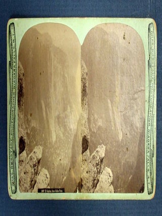 Item #36117 EL CAPITAN, From Colfax Point. Yosemite Stereoview Photograph, Charles Bierstadt
