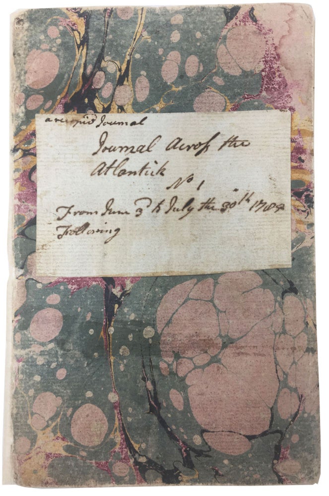 Item #36163 JOURNAL ACROSS The ATLANTICK. No 1. From June 3rd to July the 30th 1785. A Recopied Journal. [Manuscript Journal]. Thomas Paine, 1737 - 1809, John - Author Hall.