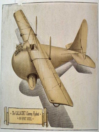 Item #36345 The CALL Of The CLOUDS. Aviation Advertising Booklet, Edson Gallaudet