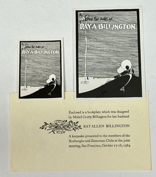 Item #37051 From The BOOKS Of RAY A BILLINGTON. Envelope with 2 Bookplates. Ex-Libris, Mabel...