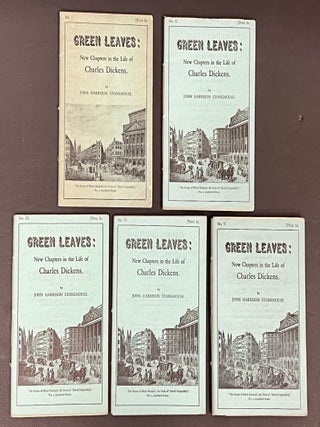 Item #3722.3 GREEN LEAVES: New Chapters in the Life of Charles Dickens. Charles. 1812 - 1870...