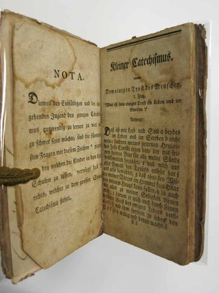 CATHECHISMUS, oder Kurzer Unterricht Christlicher Lehre, für Die angehende Jugend in der Churfürstlichen Pfalz und andern Reformirten Orten zu gebrauchen: Samt der Haus-Tafel, Mit und ohne Biblischen Sprüch-Büchlein, Alles zur Ehre und Lob Gottes.