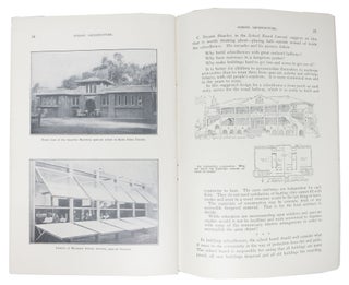 SCHOOL ARCHITECTURE In CALIFORNIA. Issued by the Superintendent of Public Instructions, Sacramento, Cal.