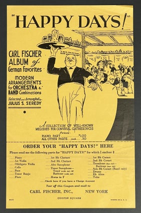 Item #37861 "HAPPY DAYS!" Carl Fischer Album of German Favorites, Modern Arrangements for...