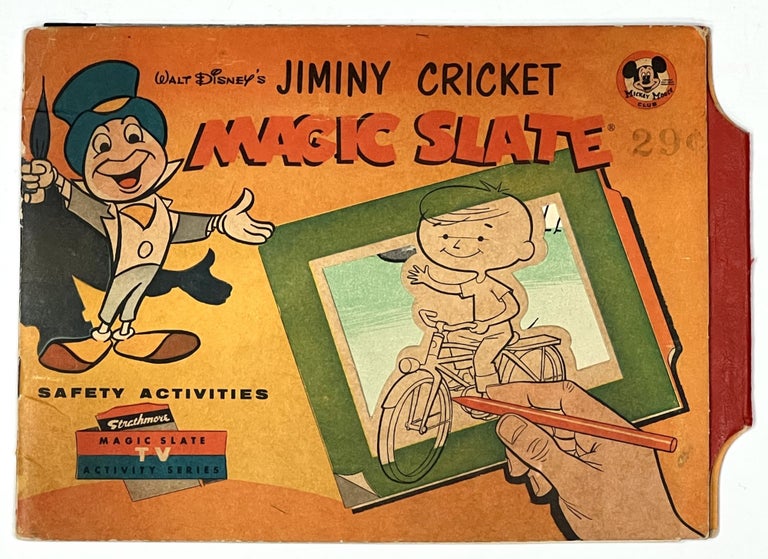 Item #37930 WALT DISNEY'S JIMINY CRICKET MAGIC SLATE. Safety Activities. Ray. Walt Disney Studio - Illustrations Chatton.