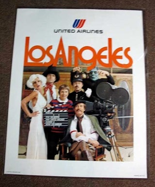 Item #38041 LOS ANGELES. United Airlines 1976. Airlines Travel Poster