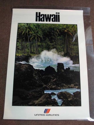 Item #38052 HAWAII. United Airlines. Airlines Travel Poster, Jay - Photographer. Hopkins Maisel,...