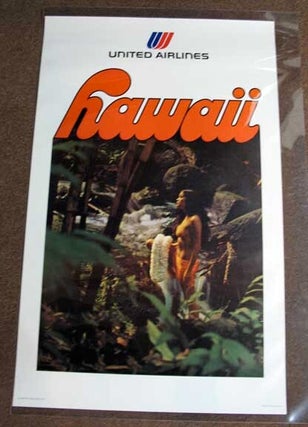 Item #38053 HAWAII. United Airlines. Airlines Travel Poster