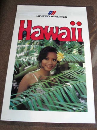 Item #38058 HAWAII. United Airlines. Airlines Travel Poster