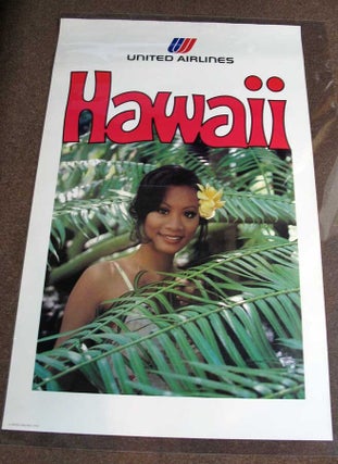 Item #38058 HAWAII. United Airlines. Airlines Travel Poster