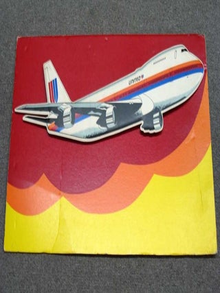 Item #38061 UNITED AIRLINES. 3D Foam Board Promotional Poster for the 747 Aircraft. Airlines...