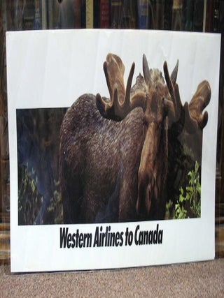Item #38070 WESTERN AIRLINES To CANADA. Airlines Travel Poster