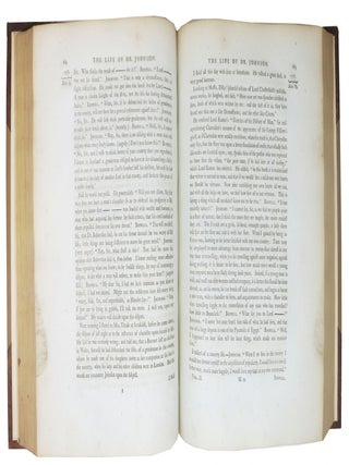 The LIFE Of SAMUEL JOHNSON Comprehending an Account of His Studies and Numerous Works, in Chronological Order; A Series of His Epistolary Correspondence and Conversations with Many Eminent Persons; and Various Original Pieces of His Composition, Never Before Published. The Whole Exhibiting a View of Literature and Literary Men in Great - Britain, for Nearly Half a Century, During Which He Flourished. In Two Volumes.