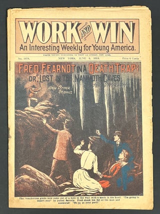 Item #38274 FRED FEARNOT In A DEATH TRAP; Or, Lost in the Mammoth Caves. And Other Stories. ...